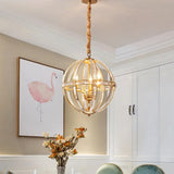 Simplicity Global Crystal-Encrusted Pendant Chandelier In Black/Gold: Elegant Single-Bulb Light For