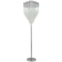 Simplicity Led Floor Light With Aluminum Shade For Reading & Flow Lighting In Living Room Silver