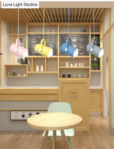 Simplicity Style Metal Pendant Light Kit For Clothes Shop With Handle Hanging Fixture