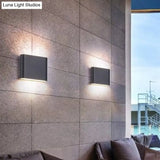 Simplicity Waterproof Sconce Light: Up And Down Lighting Wall Mount Fixture For Living Room