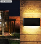 Simplicity Waterproof Sconce Light: Up And Down Lighting Wall Mount Fixture For Living Room