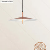 Sleek 1-Light Led Pendant In Rose Gold And White Acrylic