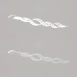 Sleek 25.5/39 Acrylic Curly Chandelier Led Ceiling Light For Island With Multiple Options White /