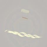 Sleek 25.5/39 Acrylic Curly Chandelier Led Ceiling Light For Island With Multiple Options White /