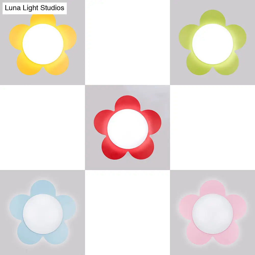 Sleek Acrylic Led Ceiling Mount Light For Kindergarten Rooms - Modern & Simple Lamp