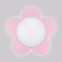 Sleek Acrylic Led Ceiling Mount Light For Kindergarten Rooms - Modern & Simple Lamp Pink