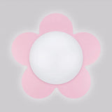 Sleek Acrylic Led Ceiling Mount Light For Kindergarten Rooms - Modern & Simple Lamp Pink