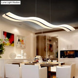 Sleek Acrylic Led Pendant Light Fixture - Island Lighting For Chic Dining Ambiance