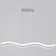 Sleek Acrylic Led Pendant Light Fixture - Island Lighting For Chic Dining Ambiance White /