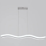 Sleek Acrylic Led Pendant Light Fixture - Island Lighting For Chic Dining Ambiance White /