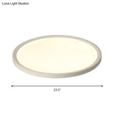 Sleek And Modern Acrylic Led Flush Mount Ceiling Light Fixture In Warm/White Multiple Sizes