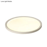 Sleek And Modern Acrylic Led Flush Mount Ceiling Light Fixture In Warm/White Multiple Sizes
