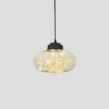 Sleek Geometric Led Pendant Light Suspension Fixture With Clear Glass For A Stunning Bedroom