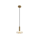 Sleek Acrylic Gold Led Ceiling Lamp - Perfect Bedroom Lighting