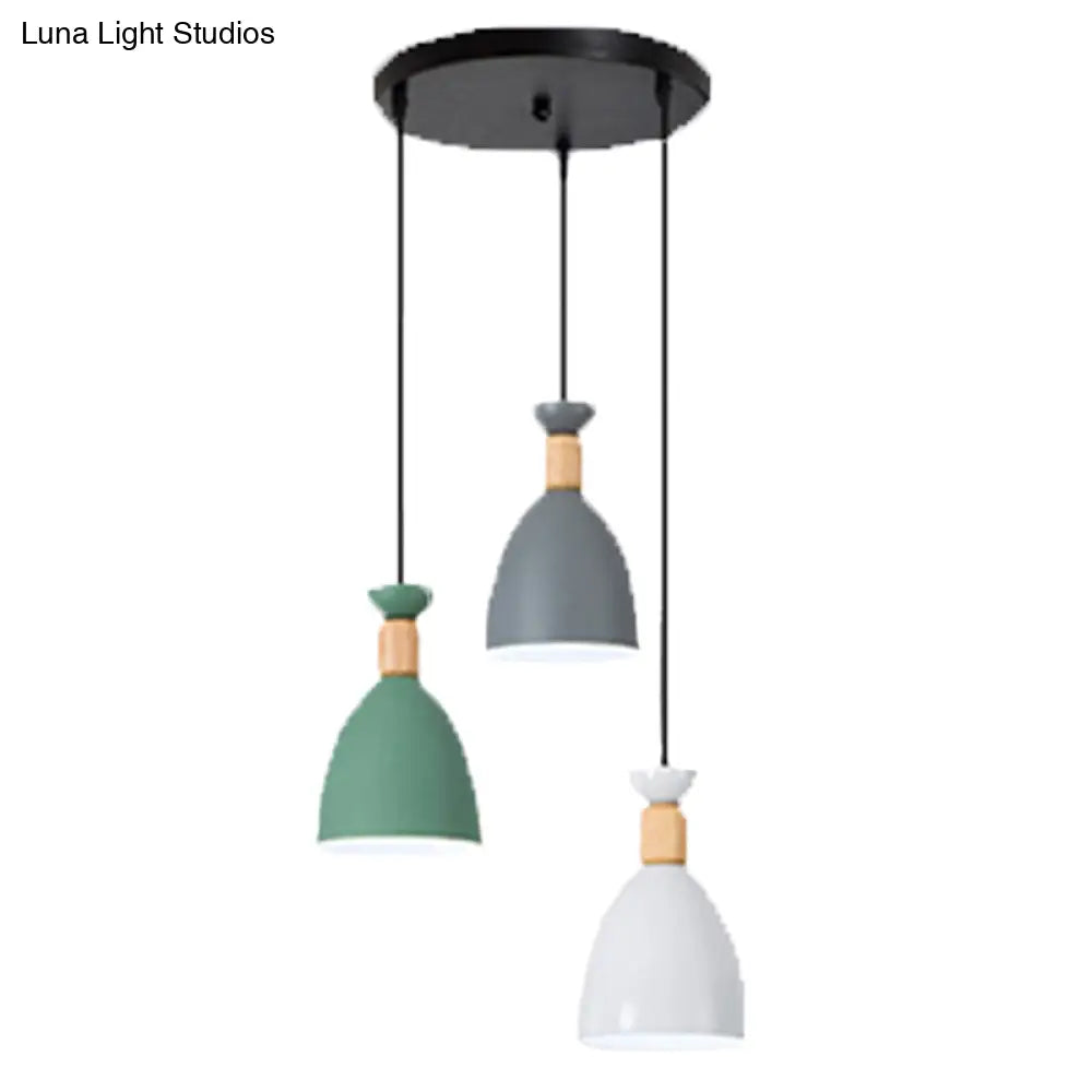 Sleek Hanging Ceiling Pendant Light With Tapered Metal Shade - Perfect For Dining Rooms
