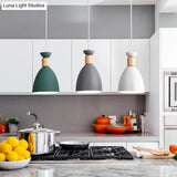 Sleek Hanging Ceiling Pendant Light With Tapered Metal Shade - Perfect For Dining Rooms