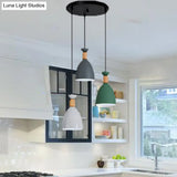 Sleek Hanging Ceiling Pendant Light With Tapered Metal Shade - Perfect For Dining Rooms