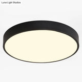 Sleek Led Ceiling Light: Modern Round Flush Mount Fixture For Bedroom
