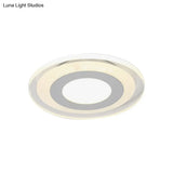Sleek Led Ceiling Light With Acrylic Shade For Narrow Spaces