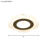 Sleek Led Ceiling Light With Acrylic Shade For Narrow Spaces