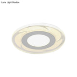 Sleek Led Ceiling Light With Acrylic Shade For Narrow Spaces