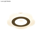 Sleek Led Ceiling Light With Acrylic Shade For Narrow Spaces