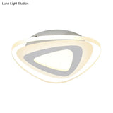 Sleek Led Ceiling Light With Acrylic Shade For Narrow Spaces