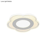 Sleek Led Ceiling Light With Acrylic Shade For Narrow Spaces