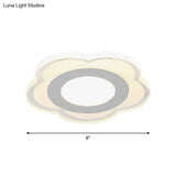 Sleek Led Ceiling Light With Acrylic Shade For Narrow Spaces
