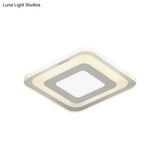 Sleek Led Ceiling Light With Acrylic Shade For Narrow Spaces