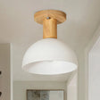 Sleek Led Ceiling Mount Light With Frosted Glass Shade - Ideal For Stairs And Kitchens 1 / White