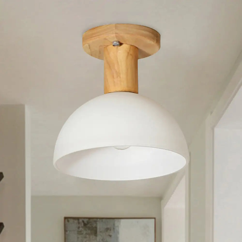 Sleek Led Ceiling Mount Light With Frosted Glass Shade - Ideal For Stairs And Kitchens 1 / White