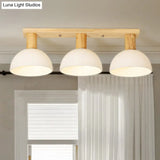 Sleek Led Ceiling Mount Light With Frosted Glass Shade - Ideal For Stairs And Kitchens