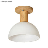 Sleek Led Ceiling Mount Light With Frosted Glass Shade - Ideal For Stairs And Kitchens