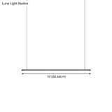 Sleek Led Pendant Lamp For Kitchen Bar Island - Minimalist Thin Rod Design Metal Construction Black