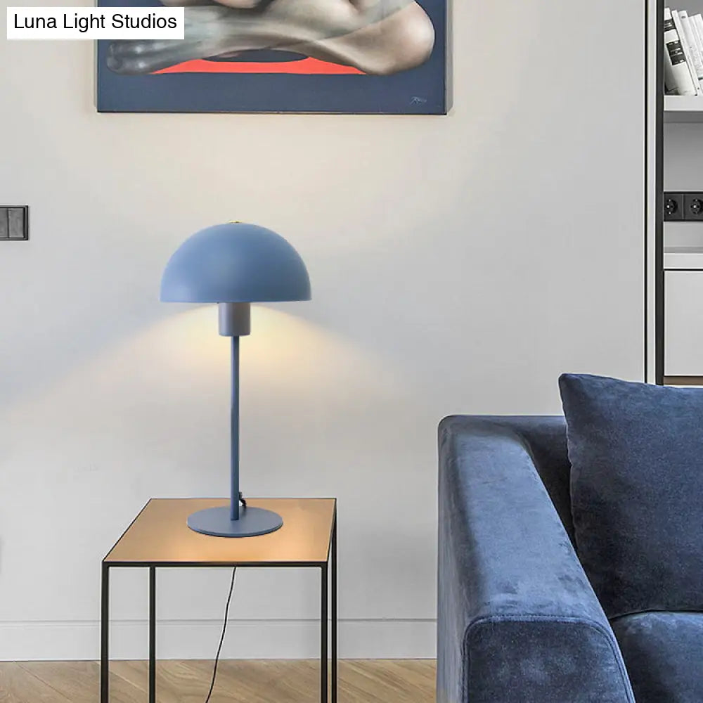 Sleek Macaron Umbrella Desk Lamp For Childs Bedroom