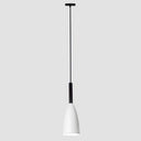 Sleek Metal Bottle Pendant Ceiling Light For Dining Room White