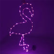 Sleek Metal Flamingo Wall Light With Battery-Operated Led For Simplicity And Style Pink /