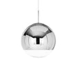 Sleek Metal Globe Pendant Ceiling Light Chrome/Gold Finish 1-Light For Chic Décor Available In