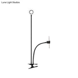 Sleek Metal Round Usb Mirror Lamp With Portable Led Fill Lighting And Flexible Arm Simplicity
