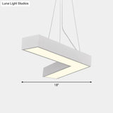 Sleek Metal V - Shaped Led Flush Mount Ceiling Light For Reception Room
