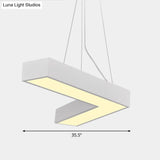 Sleek Metal V - Shaped Led Flush Mount Ceiling Light For Reception Room
