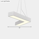Sleek Metal V - Shaped Led Flush Mount Ceiling Light For Reception Room