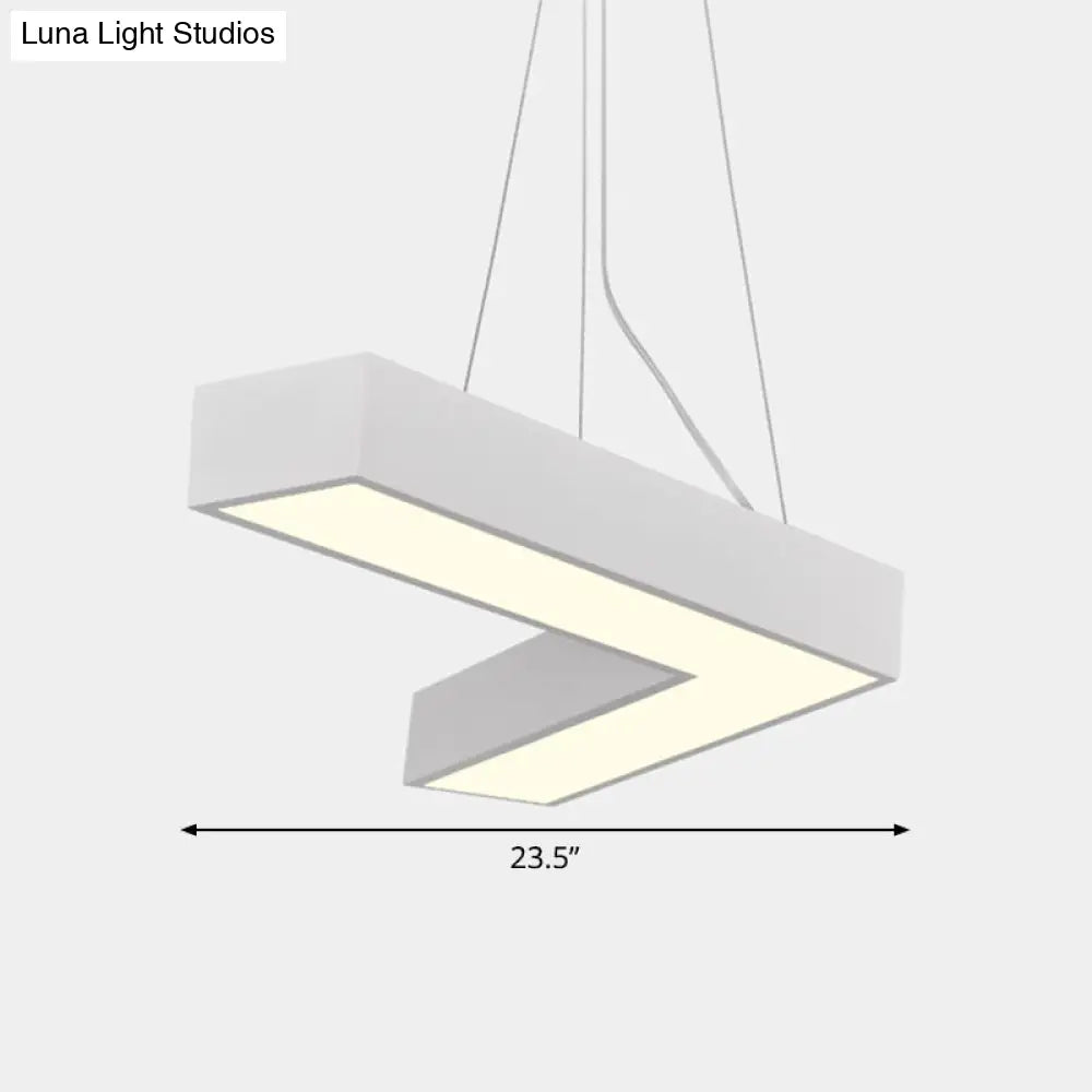 Sleek Metal V - Shaped Led Flush Mount Ceiling Light For Reception Room
