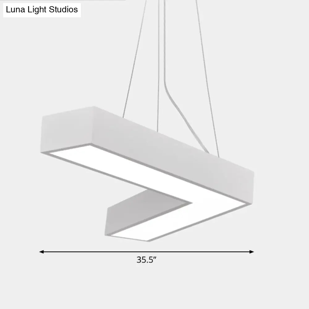 Sleek Metal V - Shaped Led Flush Mount Ceiling Light For Reception Room