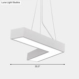 Sleek Metal V - Shaped Led Flush Mount Ceiling Light For Reception Room