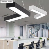 Sleek Metal V - Shaped Led Flush Mount Ceiling Light For Reception Room