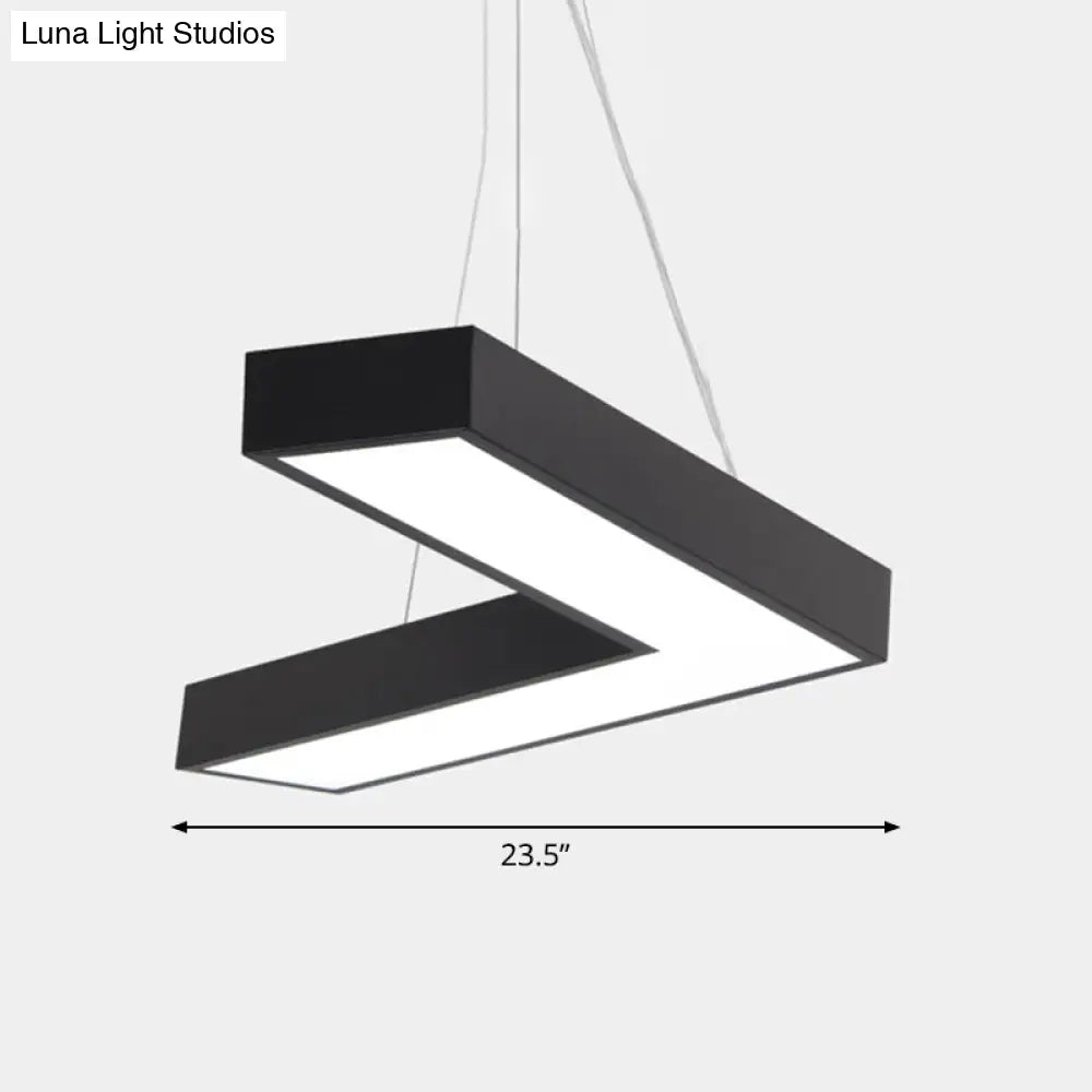 Sleek Metal V - Shaped Led Flush Mount Ceiling Light For Reception Room