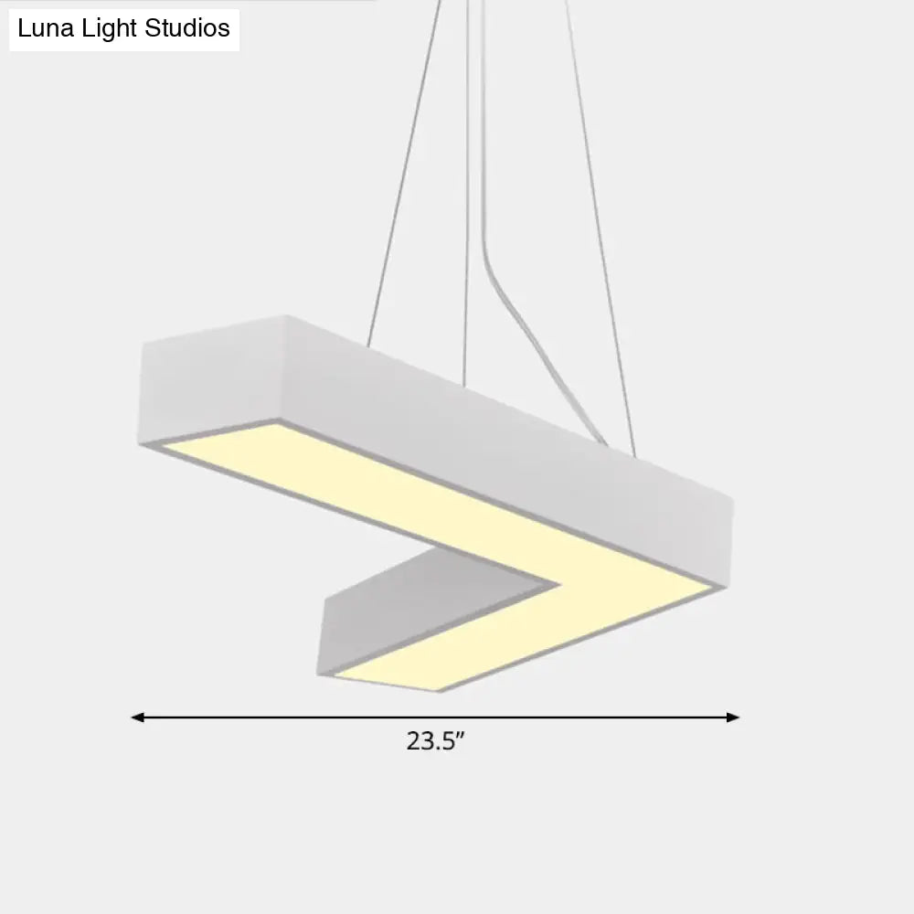 Sleek Metal V - Shaped Led Flush Mount Ceiling Light For Reception Room