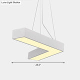 Sleek Metal V - Shaped Led Flush Mount Ceiling Light For Reception Room